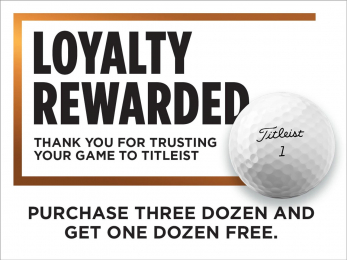 Titleist Buy Three, Get One FREE promotion